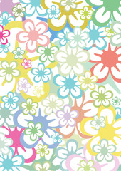 hintergrund aus pastellfarbigen blumen