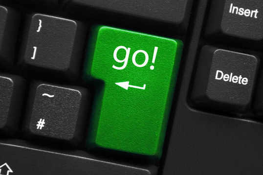 "go!" key on keyboard