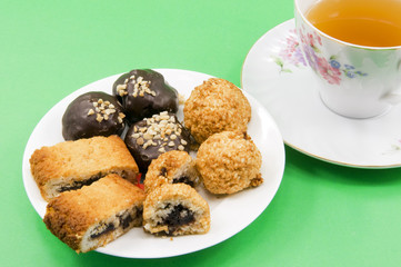 Biscuits with tea