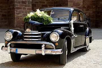 Fototapeten Old wedding car © Michael Schindler