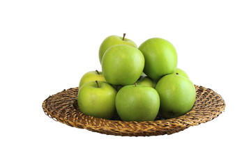 Green apples in a bowl
