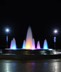 Cercles muraux Fontaine Color fountain
