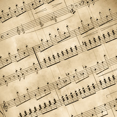 old musical notes