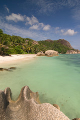 Naklejka premium Seychelles Anse Source D'Argent