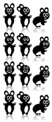 Rabbit Set - Vector