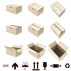 Boite en carton (détouré)