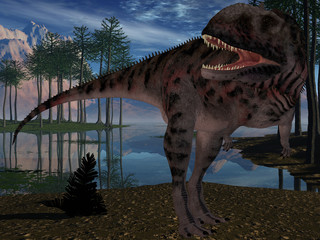 Majungasaurus Drenatissimus - 3D Dinosaurier