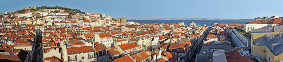 Naklejka na ściany i meble Lizbona Panorama