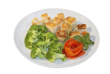Bacalhau com brocolis