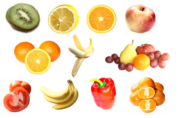 Fruits and vegetable set