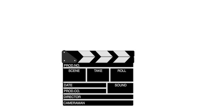 zufallende Filmklappe