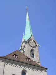 Fototapeta na wymiar kobieta tum wieża Zurych