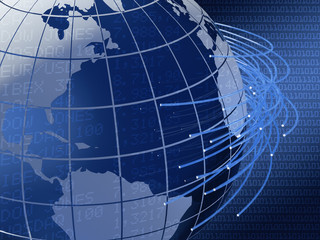 global telecommunications background design