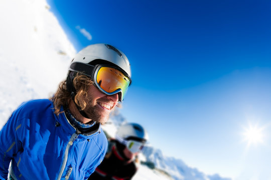 Smiling Skier