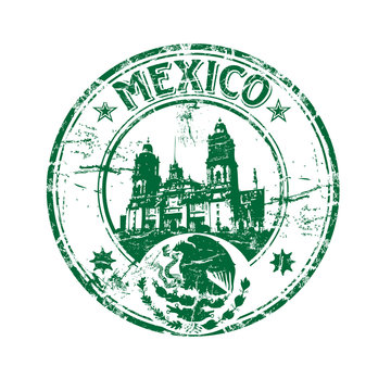 Mexico rubber stamp