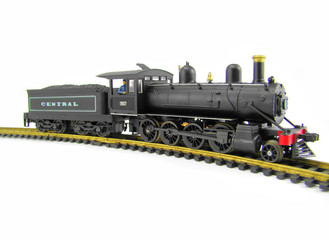 model scale locomotive isolated on white