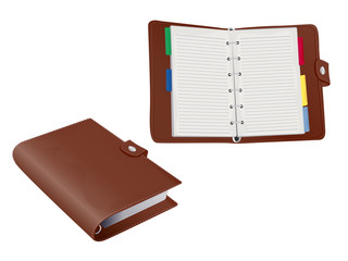 Two 3d Vector Filofax Organisers