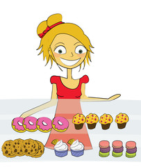 femme boulangerie