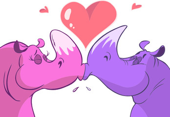 rhino’s in love