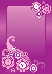 Abstract blue purple floral background for your design