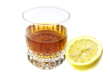 Drink with lemon