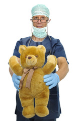 Doctor with teddy