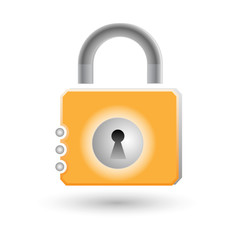 Lock icon. Vector illustration.