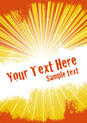 Orange Burst Background