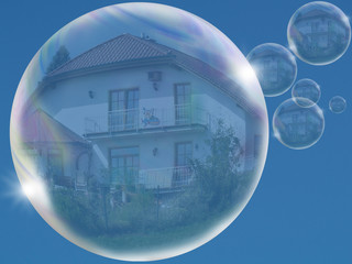 Traumhaus in Seifenblase