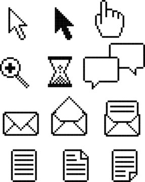 Retro Pixel Web Icons