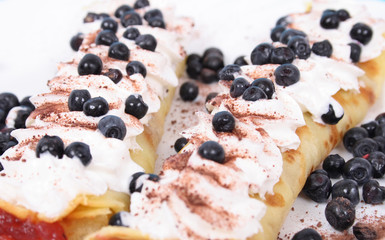 pancakes with blueberries