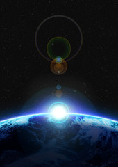 宇宙空間のイメージ © Laxmico