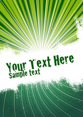 Green Burst Background