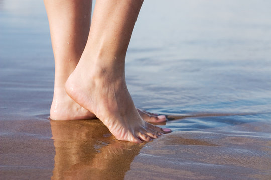 F&uuml;&szlig;e am Strand