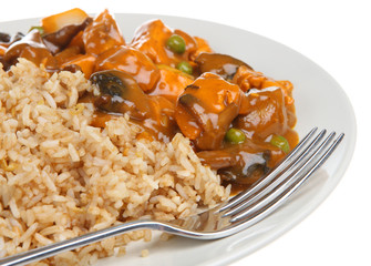 Chicken Curry & Fried Rice