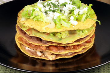Mexican tostada ahogada