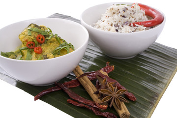 Curry on Banana Leaf