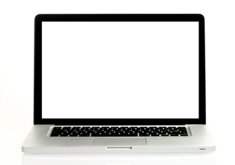 Laptop computer with white space