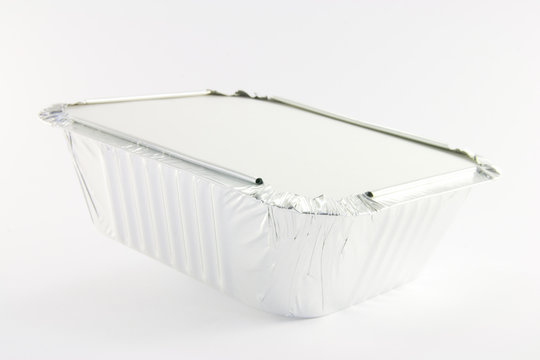 One square foil catering tray