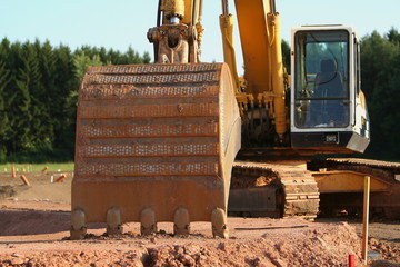 Bagger ruht