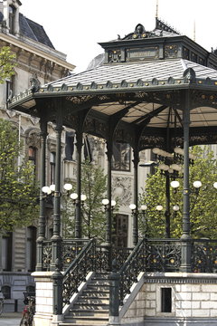 Kiosque central du Kouter - Centre Historique de Gand, Belgique