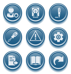 Button icon set 6