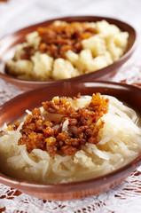 Boiled turnip with groats