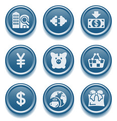 Button icon set 24