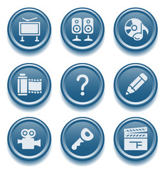 Button icon set 28