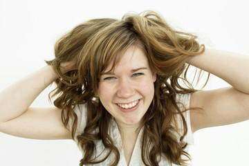 Fototapeta premium female student with a bright smile