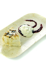 Tarta de arroz con vainilla y canela. México.