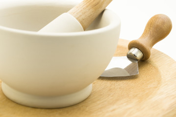 Herb Chopping Devices - Pestle Mortar Mezzaluna