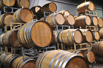 Wine barrels