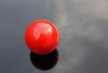 Red snooker ball